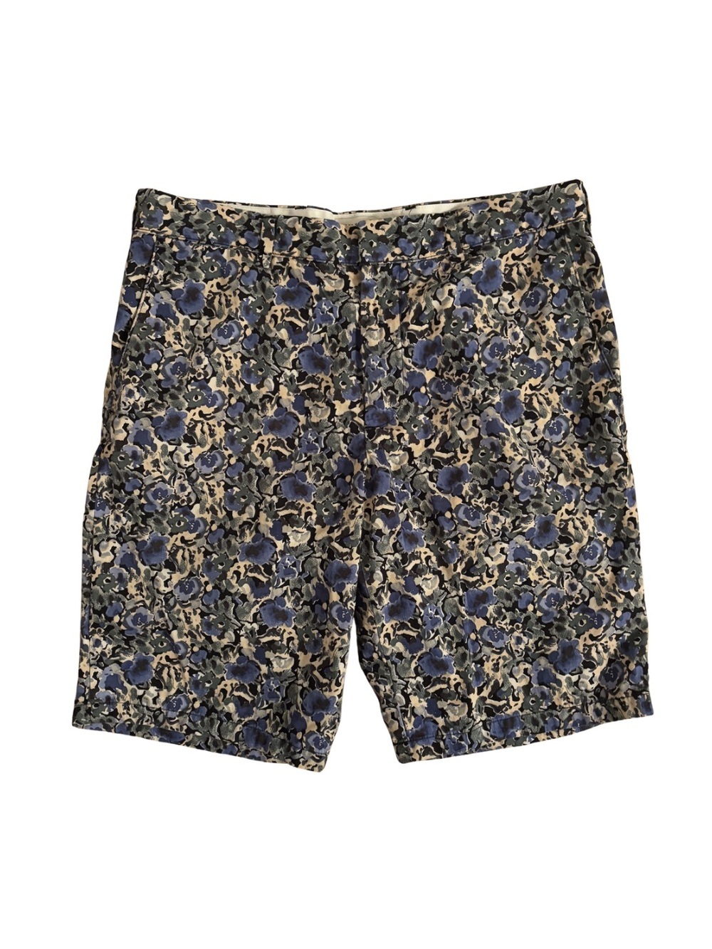 Club Monaco Blue Floral Print Shorts